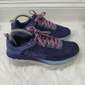 HOKA BONDI 6 Women's Purple and Blue Sneakers